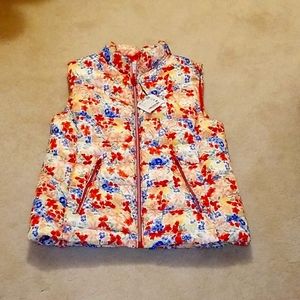 ZARA Girls floral vest, size 13/14